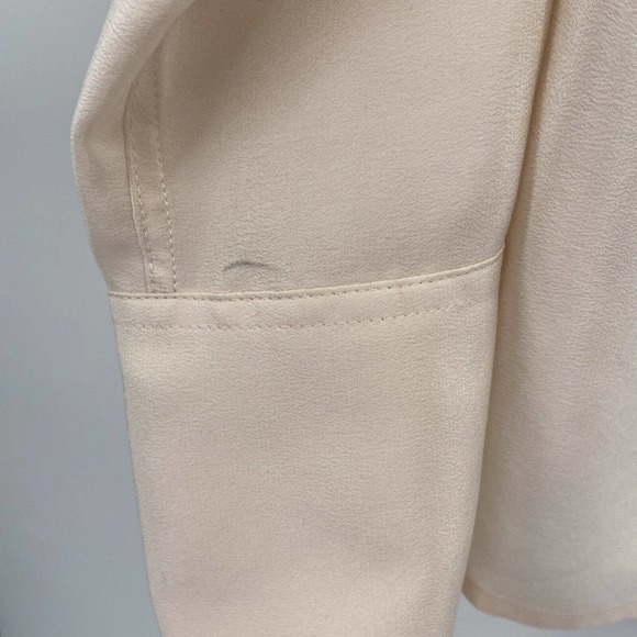 Equipment Blush Pink Striped Bell Cuff Silk Blouse - Picture 4 of 9